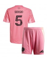 Inter Miami Sergio Busquets #5 Domácí dres pro děti 2025-26 Krátký Rukáv (+ trenýrky)